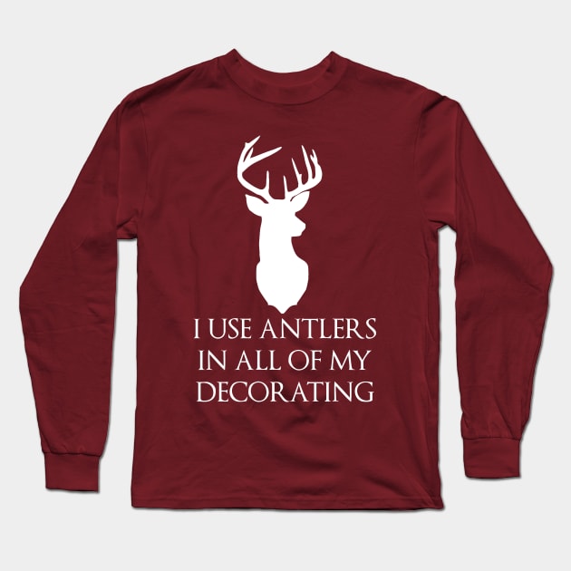 Antlers Long Sleeve T-Shirt by SugaredInk